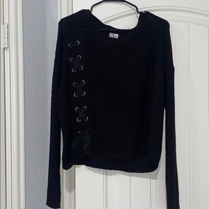 Black Sweater (with front detail)